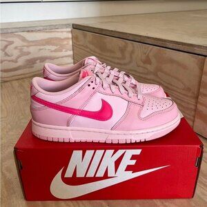 Nike Dunk Low Triple Barbie Pink Women's Shoes